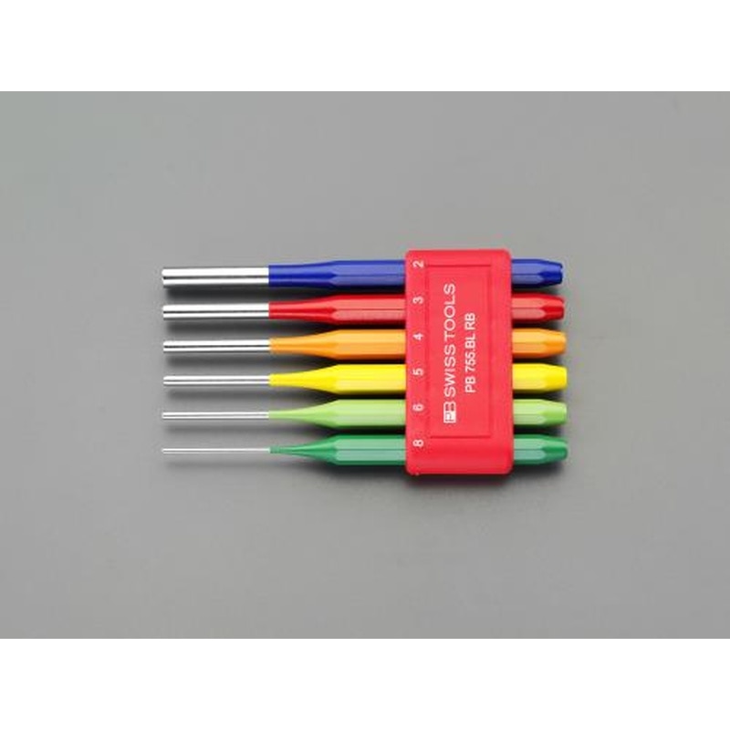 エスコ EA572AE 2.0-8.0mm/6本組平行ピンポンチ 1個（ご注文単位1個）【直送品】