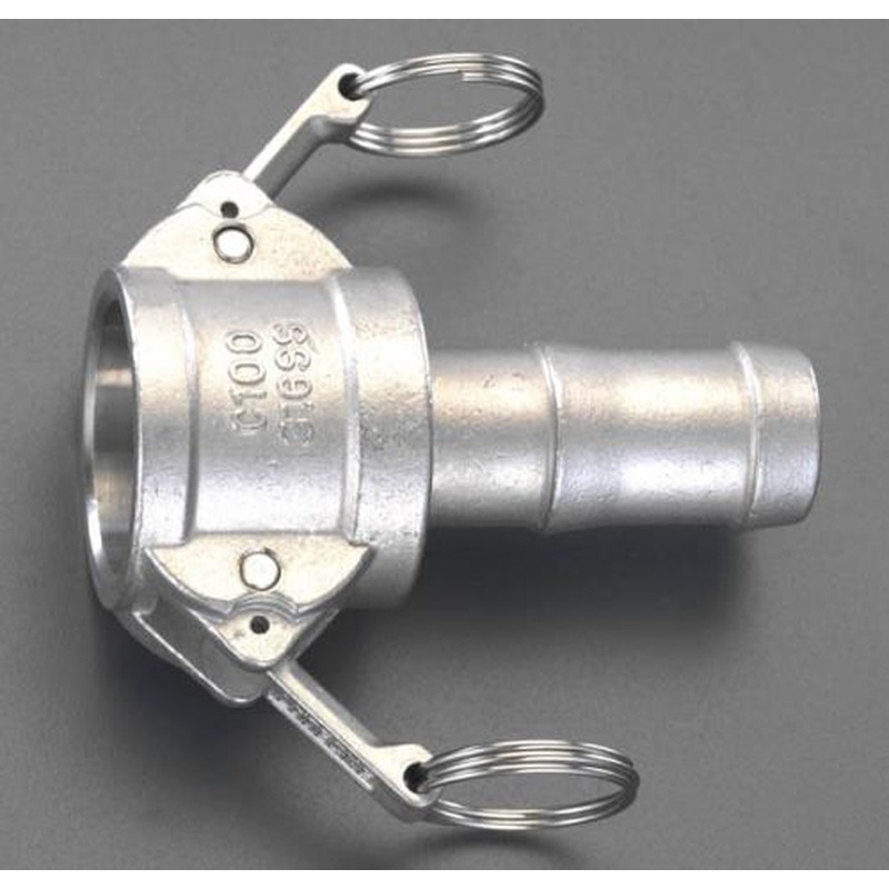 エスコ EA462DK-25 2・1/2”/63mmカップリング式ホースステム(ステンレス製) 1個(ご注文単位1個)【直送品】