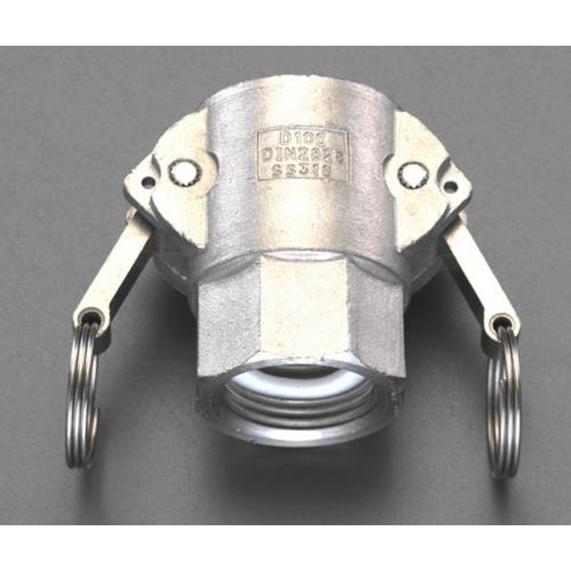 エスコ EA462DL-25 G2・1/2”雌ねじカップリング(ステンレス製) 1個(ご注文単位1個)【直送品】