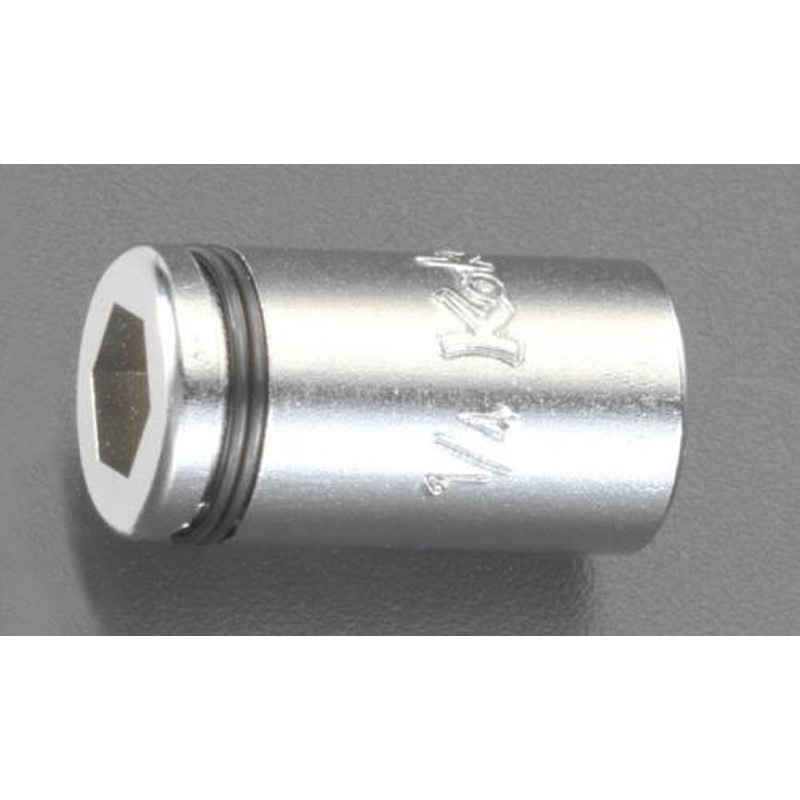 エスコ EA618AA-30 1/4”DRx1/4”HEXビットアダプター 1個(ご注文単位1個)【直送品】