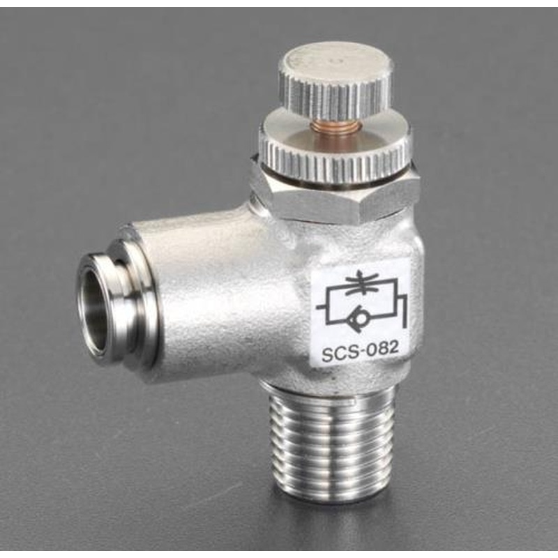 エスコ EA425DG-7 R1/4”x8mmスピードコントローラー(ステンレス製) 1個（ご注文単位1個）【直送品】