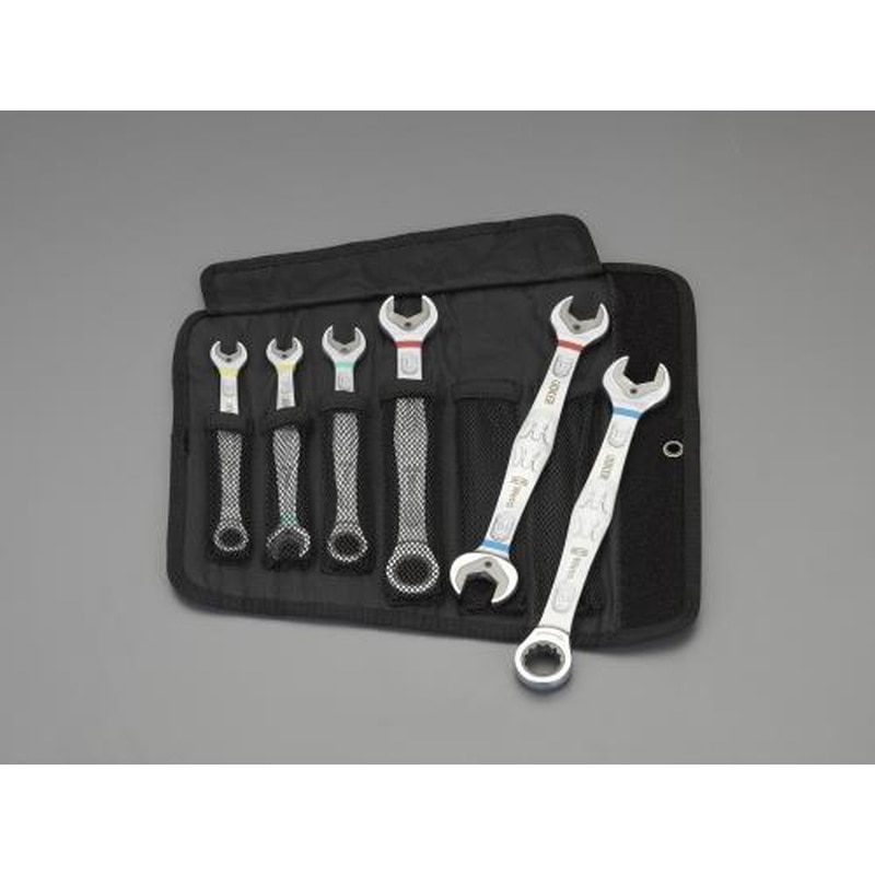 エスコ EA614WB 6本組コンビネーションラチェットレンチ 1個（ご注文単位1個）【直送品】