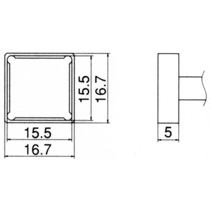 エスコ EA304AG-38 15.5x15.5mm交換用こて先(クワッド型) 1個（ご注文単位1個）【直送品】