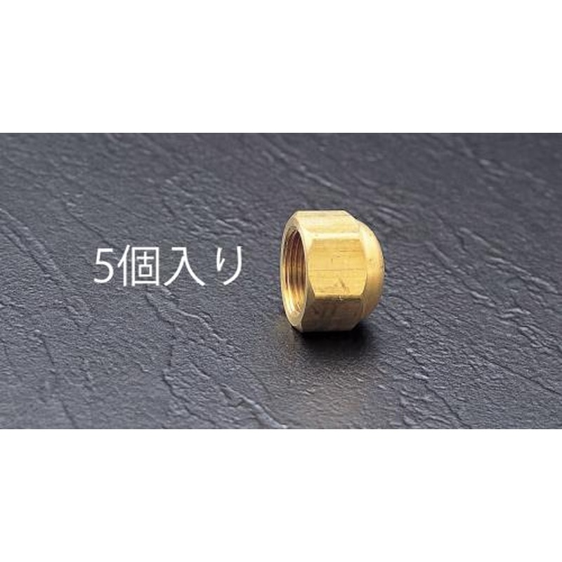 エスコ EA443SA-6B F3/4”フレアーシールキャップ(5個) 1個（ご注文単位1個）【直送品】