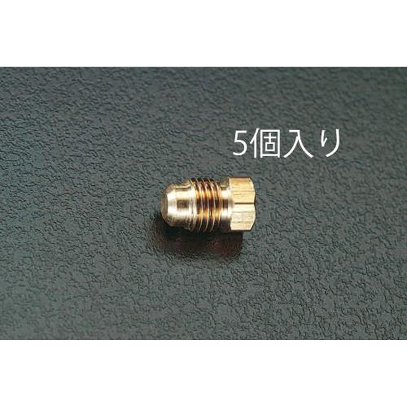 エスコ EA443PA-6B F3/4”フレアープラグ(5個) 1個（ご注文単位1個）【直送品】