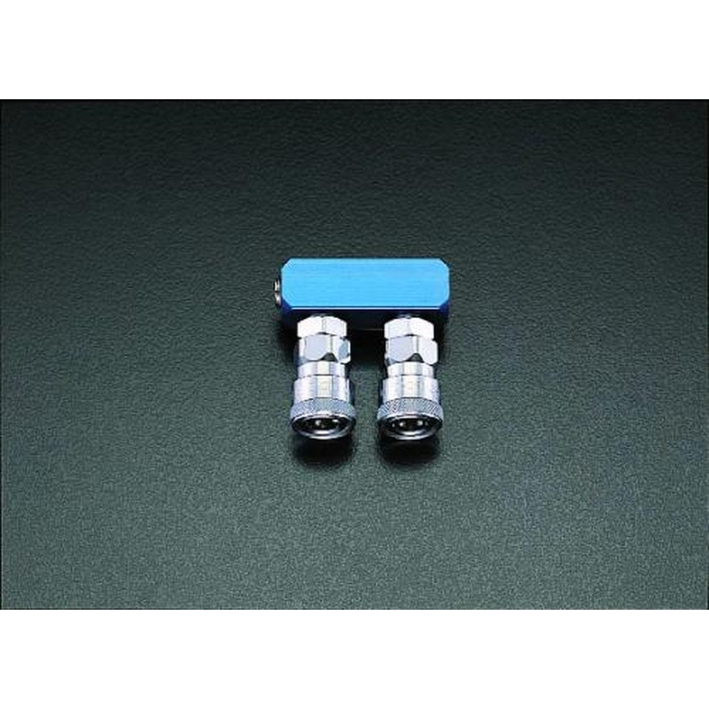 エスコ EA140DN-2 2連エアーカップリング 1個(ご注文単位1個)【直送品】
