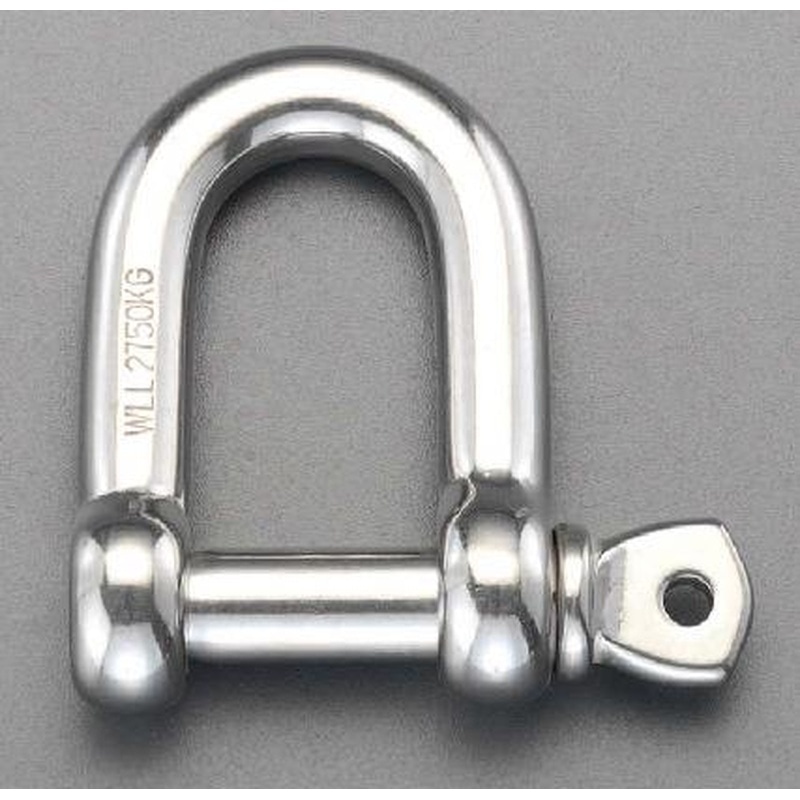 エスコ EA638F-54 0.62ton/M8シャックル(ステンレス製) 1個（ご注文単位1個）【直送品】