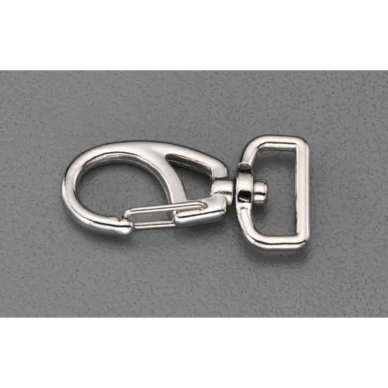 エスコ EA638AS-5 スプリングスナップ(スイベル金具付/2個) 1個(ご注文単位1個)【直送品】