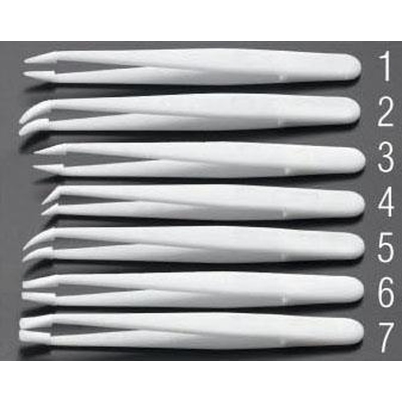 エスコ EA595AM-7 118mm/P35A精密用ピンセット(デルリン製) 1個（ご注文単位1個）【直送品】