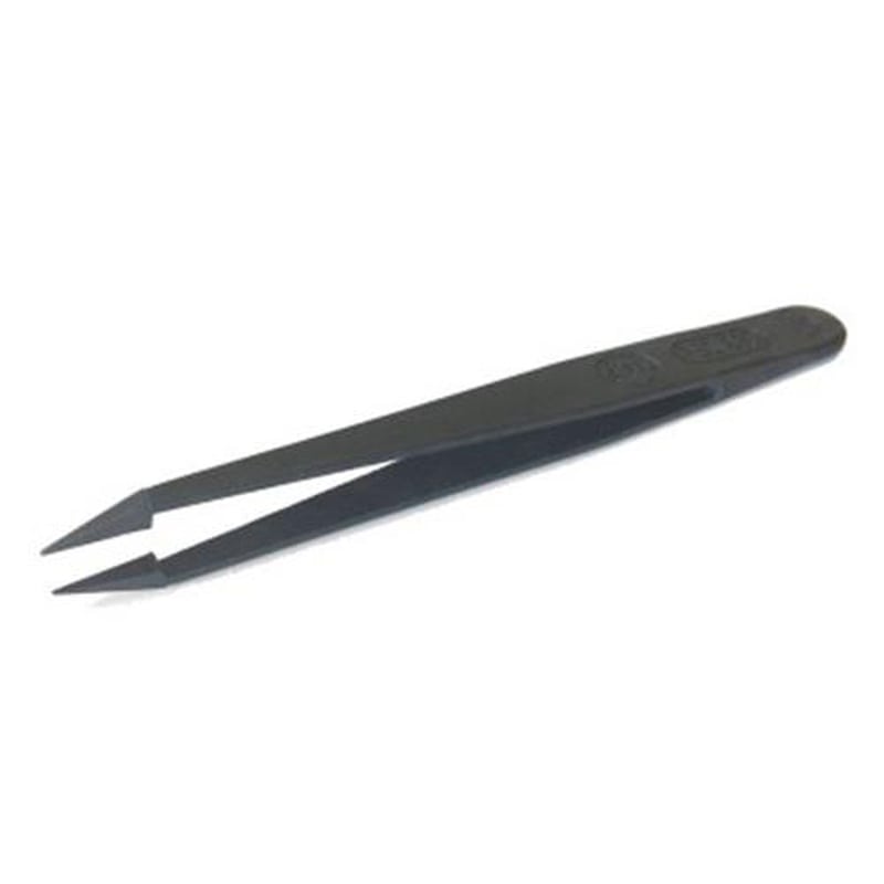 エスコ EA595AM-13 118mm/P3Cプラスティックピンセット(ESD) 1個(ご注文単位1個)【直送品】
