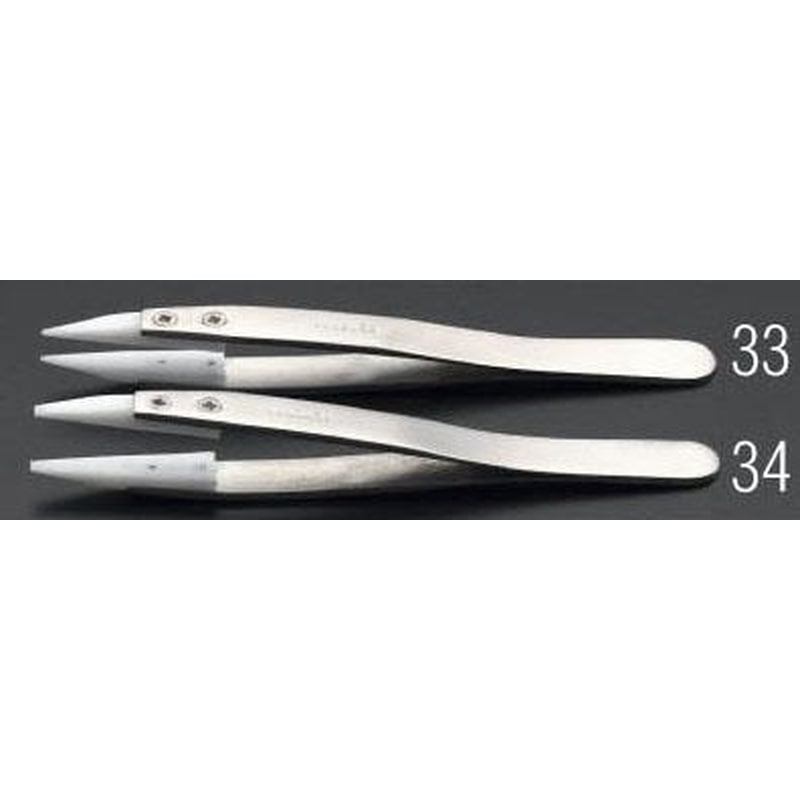 エスコ EA595AP-33 115mm精密用ピンセット(デルリン/ステンレス製) 1個（ご注文単位1個）【直送品】
