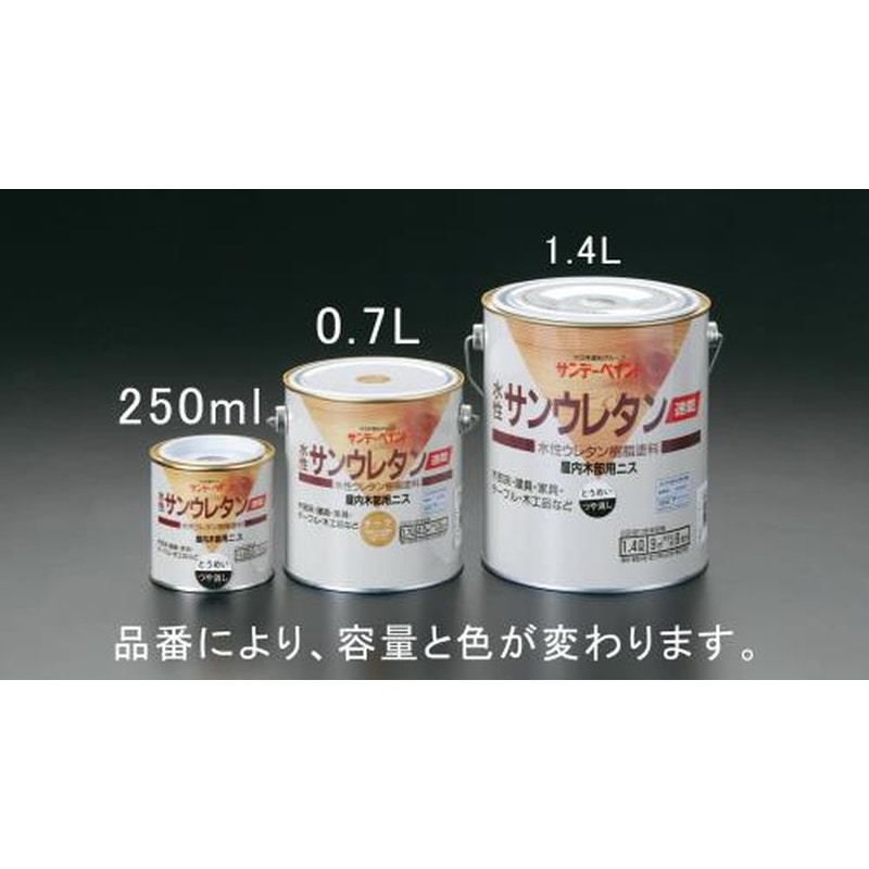 エスコ EA942EL-22 1.4L速乾水性・木部ニス(透明つや消し) 1個（ご注文単位1個）【直送品】