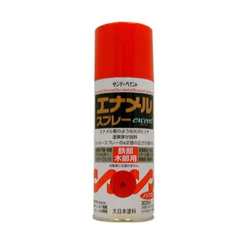 エスコ EA942EM-25 300mlエナメルスプレー(赤) 1個（ご注文単位1個）【直送品】