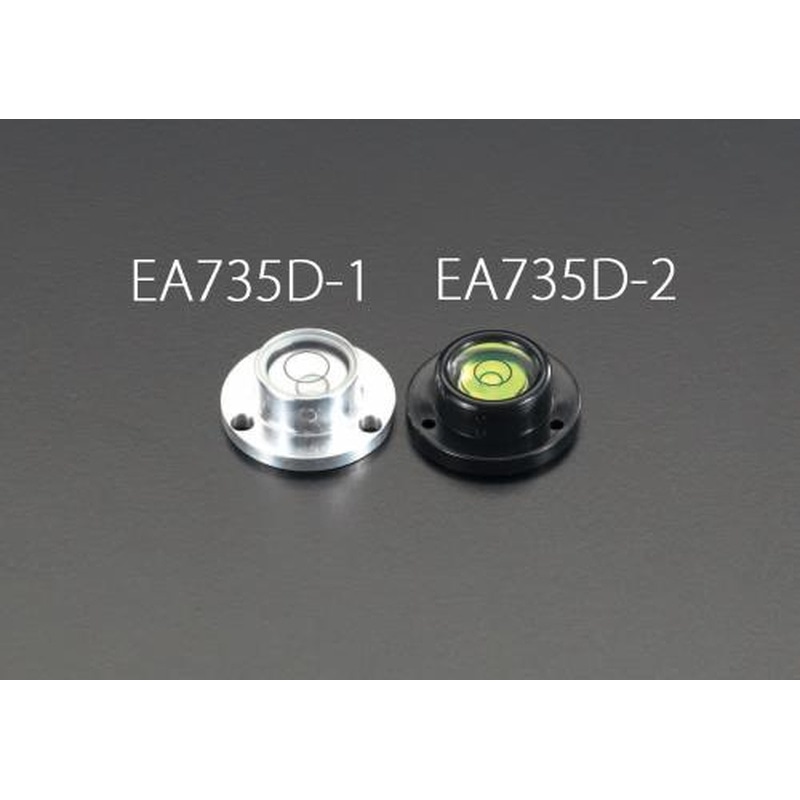 エスコ EA735D-2 30x11mm目玉レベル(黒) 1個（ご注文単位1個）【直送品】