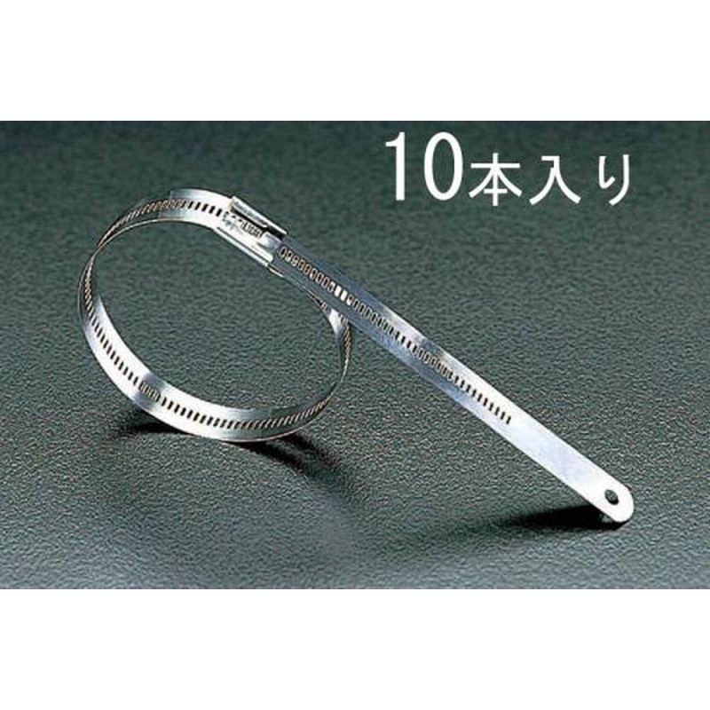 エスコ EA463FA-3 6.9x300mm結束バンド(316ステンレス製/10本) 1個（ご注文単位1個）【直送品】