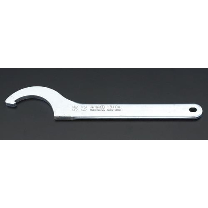 エスコ EA613XF-7 52-55mmフックレンチ(メッキ付) 1個（ご注文単位1個）【直送品】