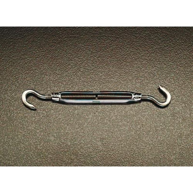 エスコ EA638kg-22 6.4mmターンバックル(Hook＆Hook/ステンレス製) 1個（ご注文単位1個）【直送品】