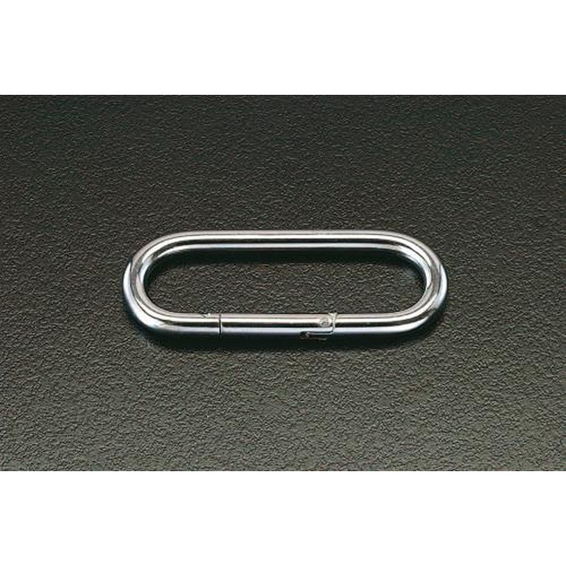 エスコ EA638JG-2 58.0x16.0x5.0mmカラビナ(ステンレス製) 1個（ご注文単位1個）【直送品】