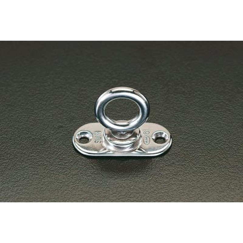 エスコ EA638MA-1 50x20mm/φ15mm回転パッドアイ(ステンレス製) 1個（ご注文単位1個）【直送品】