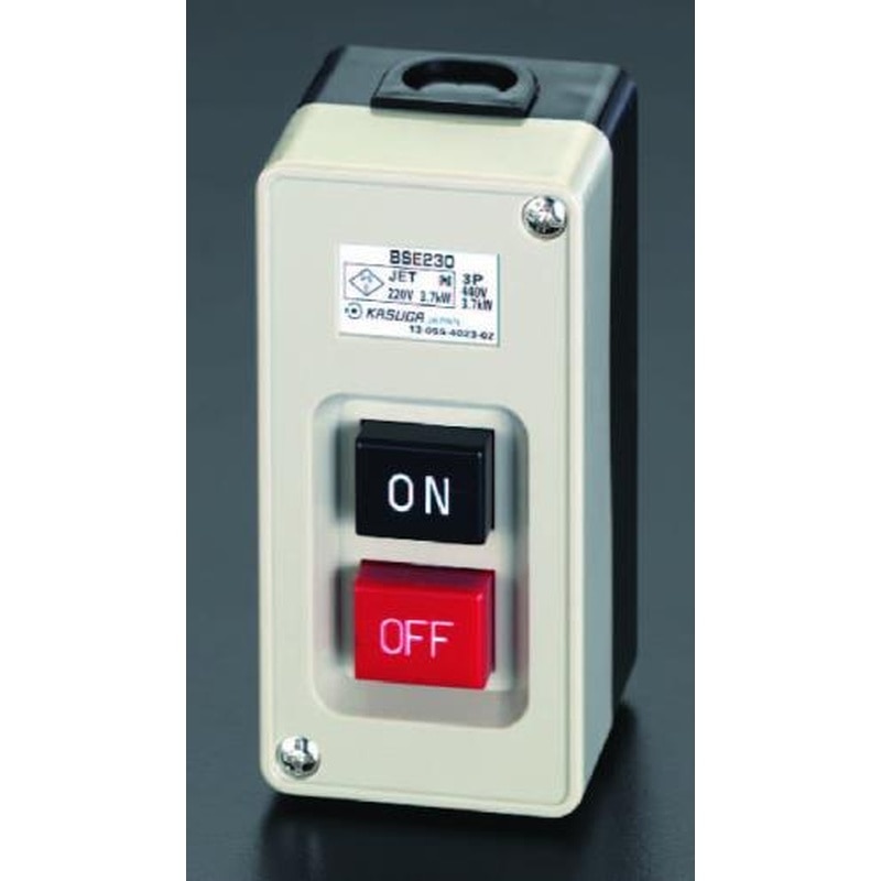 エスコ EA940DF-52 30A/3P三相押ボタン開閉器 1個(ご注文単位1個)【直送品】