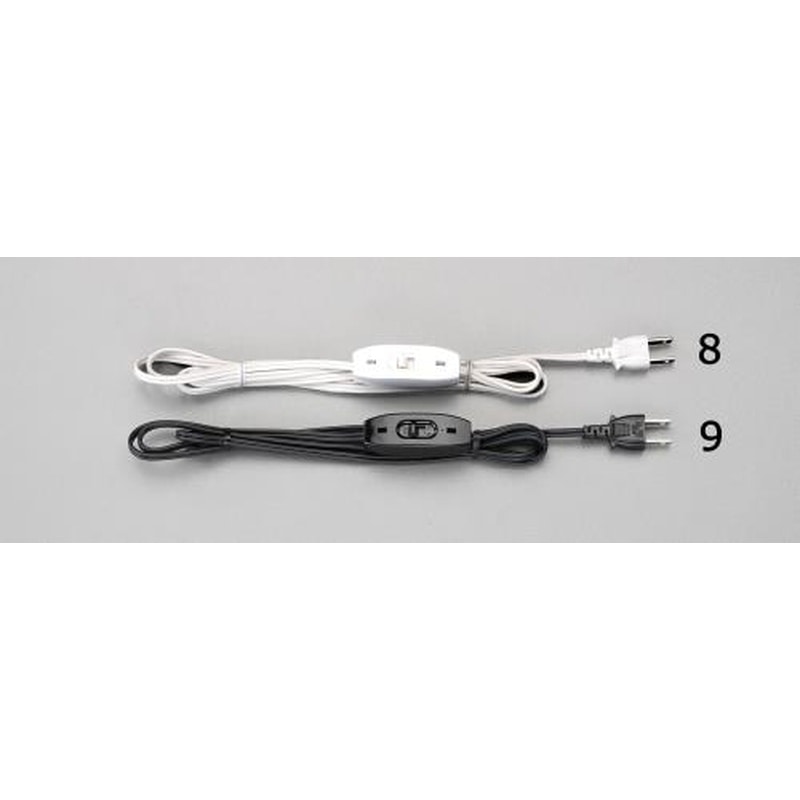 エスコ EA940CB-9 AC125V/7A中間スイッチ(2mコード付/黒) 1個(ご注文単位1個)【直送品】