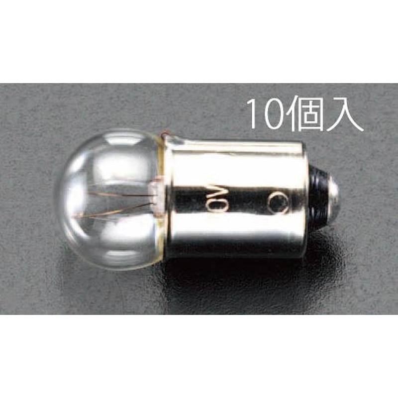 エスコ EA758ZA-12 18V/1.0W/BA9Sパイロット球(10個) 1個（ご注文単位1個）【直送品】
