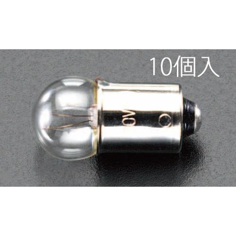 エスコ EA758ZA-13 24V/1.0W/BA9Sパイロット球(10個) 1個（ご注文単位1個）【直送品】