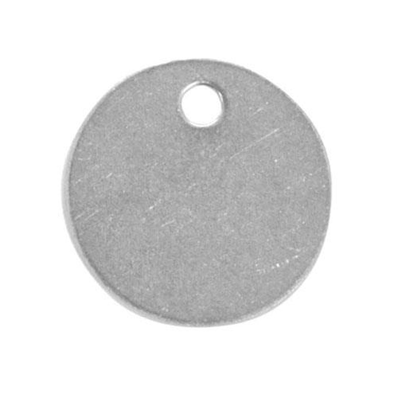 エスコ EA591HG-23 32mmタグブランク(ステンレス丸/10枚) 1個(ご注文単位1個)【直送品】