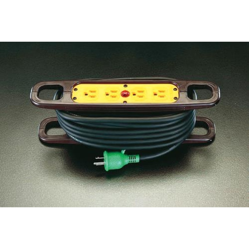 エスコ EA815GV-1 AC125V/15Ax10mコードリール(アース付) 1個(ご注文単位1個)【直送品】