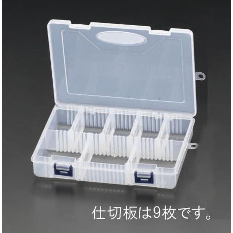 エスコ EA508KD-30 233x127x34mmパーツケース(クリアー) 1個（ご注文単位1個）【直送品】