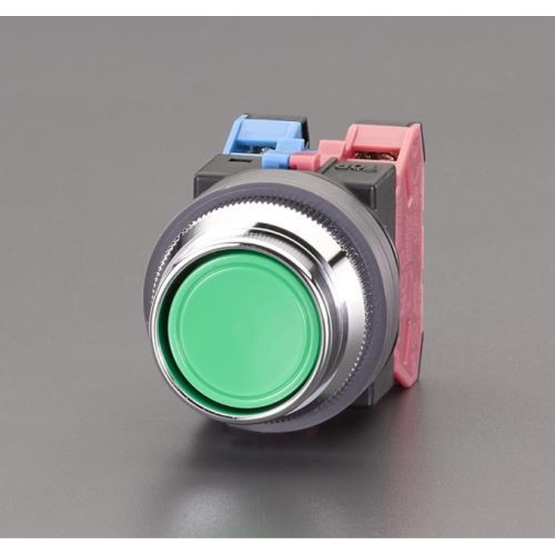 エスコ EA940D-22 1a-1b/30mm押しボタンスイッチ(突型フルガード/緑) 1個(ご注文単位1個)【直送品】