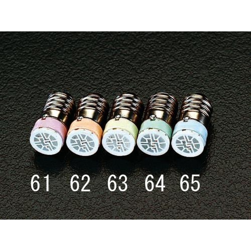 エスコ EA940DE-61 AC/DC12V/E10(23mm)LEDランプ(レッド) 1個(ご注文単位1個)【直送品】