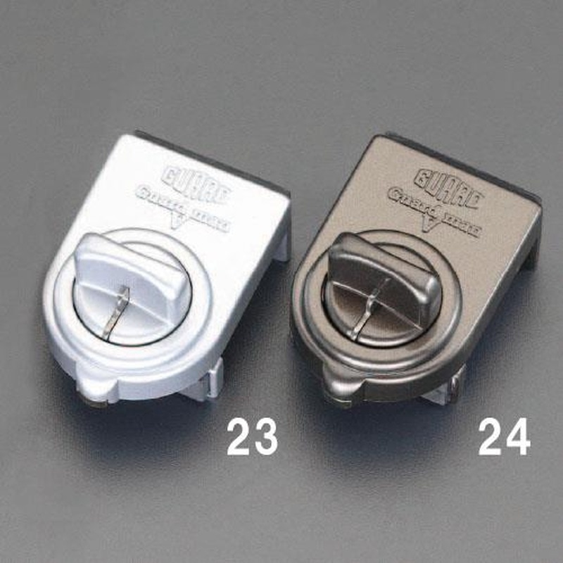 エスコ EA951BA-23 サッシ窓用固定金具(ロック付/シルバー) 1個(ご注文単位1個)【直送品】