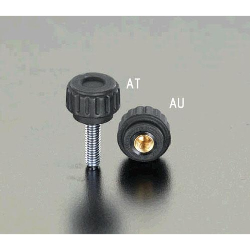 エスコ EA948AT-9 M6x16mm雄ねじディンプルノブ 1個（ご注文単位1個）【直送品】