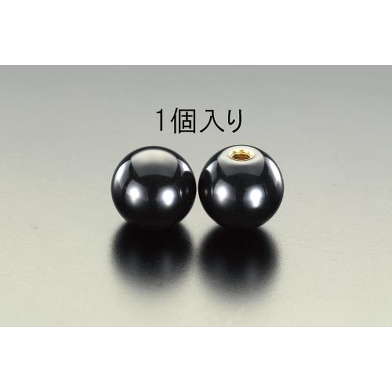 エスコ EA948BE-10 M6/20mm雌ねじプラスティックボール 1個（ご注文単位1個）【直送品】
