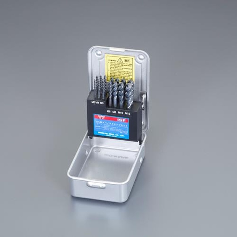 エスコ EA829DS-6 M3-M12スパイラルタップセット(SUS用) 1個(ご注文単位1個)【直送品】