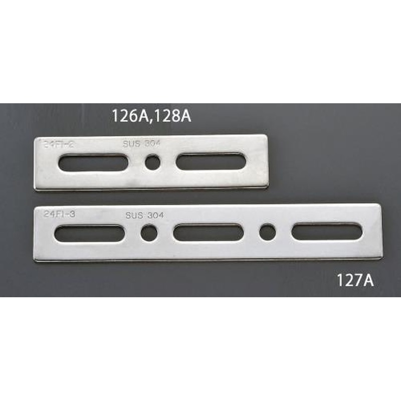 エスコ EA951EA-127A 24x150mmフラット型連結金具(ステンレス製) 1個（ご注文単位1個）【直送品】