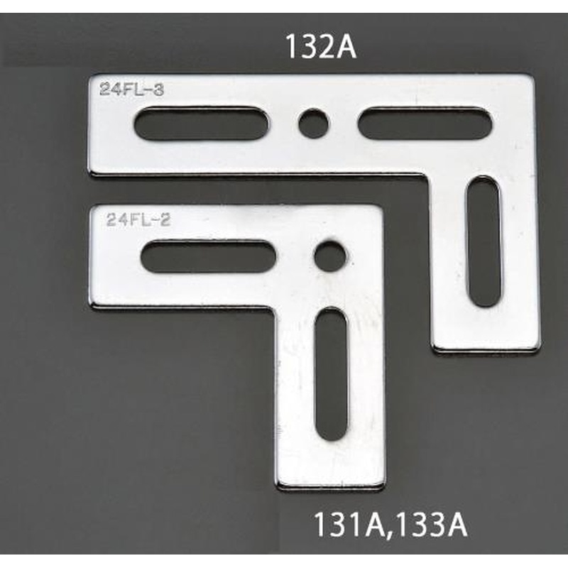 エスコ EA951EA-131A 24x65x65mmL型連結金具(スチール製) 1個(ご注文単位1個)【直送品】