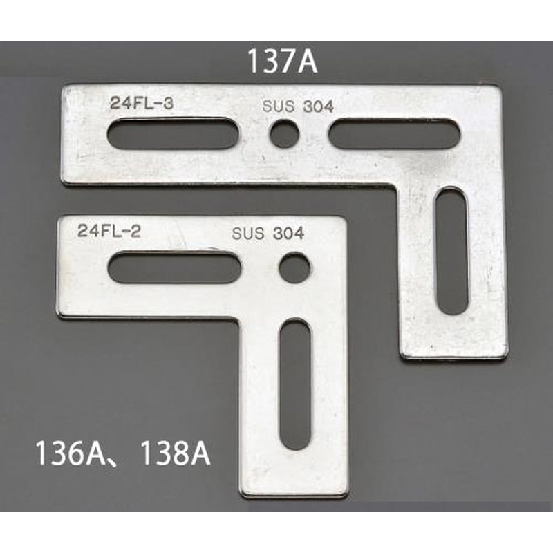 エスコ EA951EA-136A 24x65x65mmL型連結金具(ステンレス製) 1個(ご注文単位1個)【直送品】