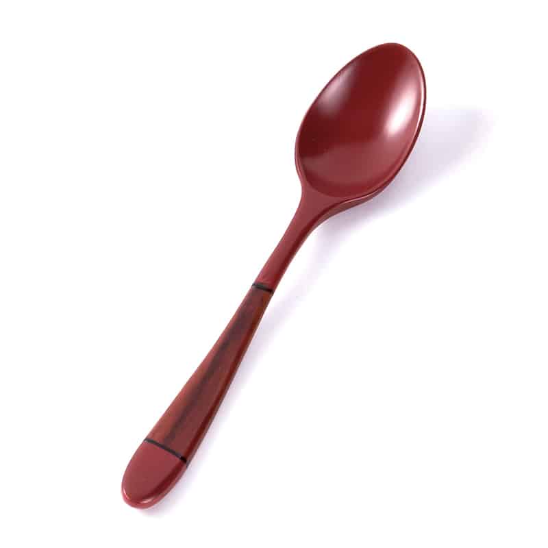 山下工芸 木製塗分パスタスプーン 朱 26014570 1本（ご注文単位1本）【直送品】