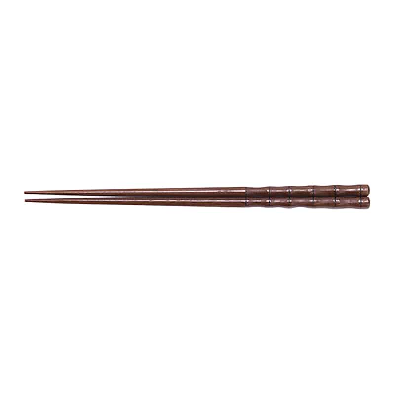 山下工芸 彫刻ロクロ木箸 目摺 27025420 1組(ご注文単位1組)【直送品】
