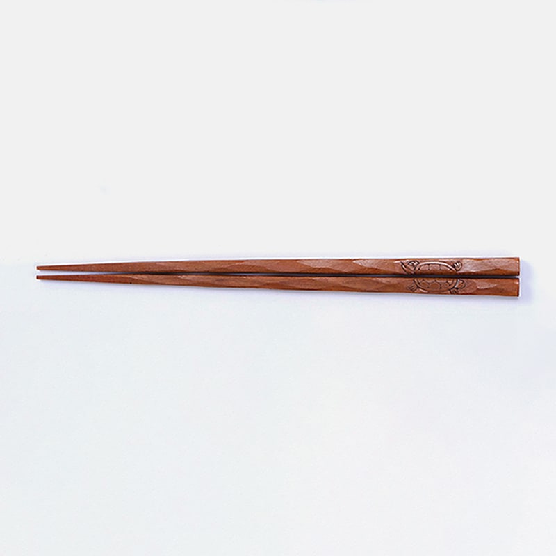 山下工芸 彫刻木箸 亀 27025480 1組(ご注文単位1組)【直送品】