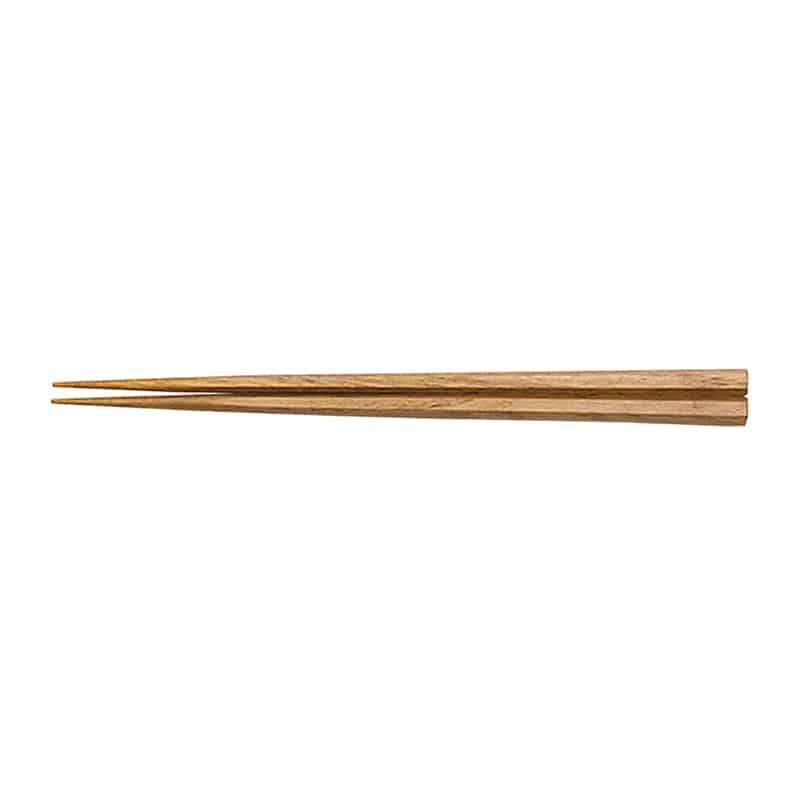 山下工芸 銘木六角箸 栗 27025540 1組(ご注文単位1組)【直送品】