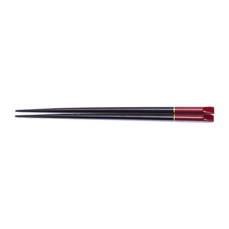 山下工芸 天削塗分木箸 朱 27025650 1組（ご注文単位1組）【直送品】