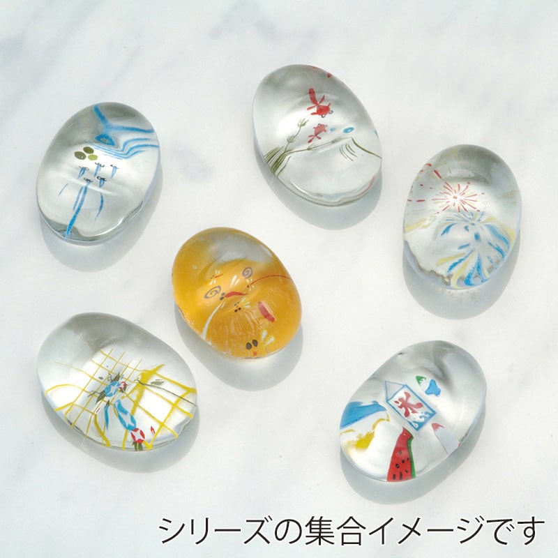 山下工芸 ガラス箸置 花火 38019600 1個（ご注文単位1個）【直送品】