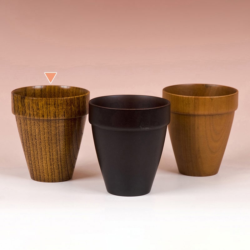 山下工芸 木製スタッキングカップ 目摺 41011480 1個（ご注文単位1個）【直送品】