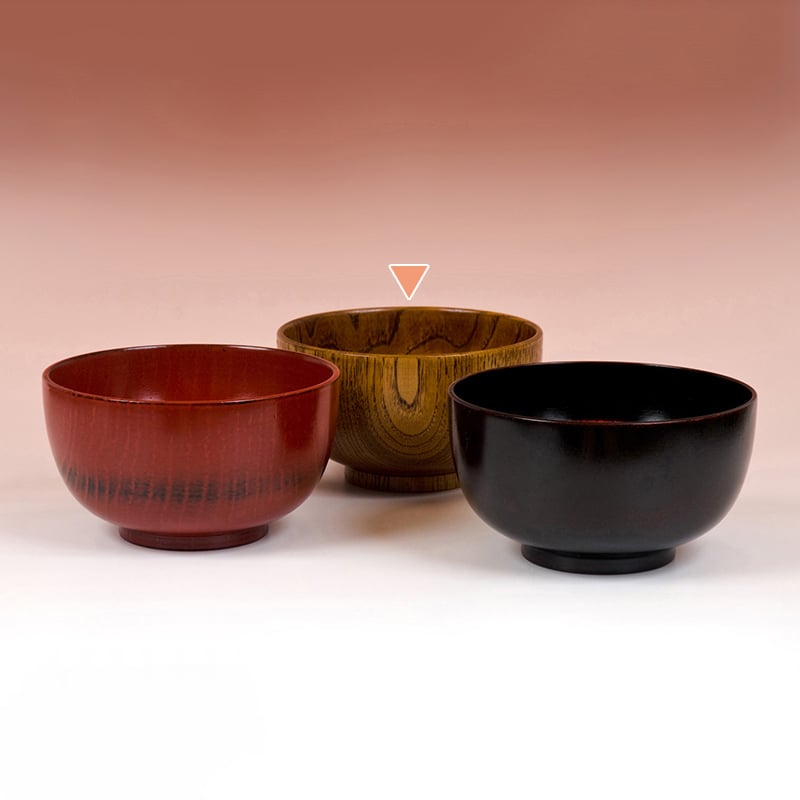 山下工芸 木製どんぶり 5寸 目摺 41011580 1個（ご注文単位1個）【直送品】