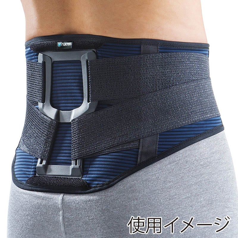 丸光産業 バックサポートべルト mamoro ネイビー×グリーン M 202260 1枚（ご注文単位1枚）【直送品】