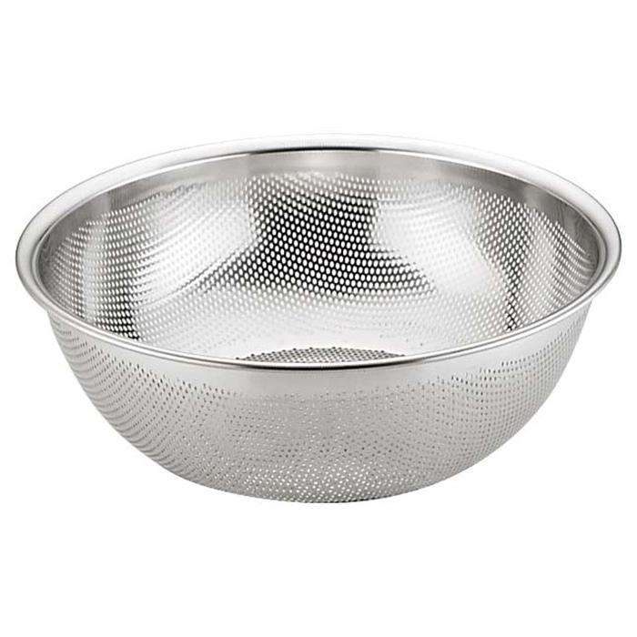 UK 18-8 HACCP パンチング浅型ざる 35cm 1個(ご注文単位1個)【直送品】