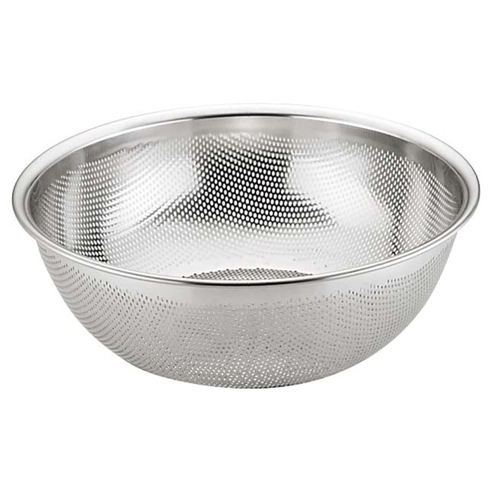 UK 18-8 HACCP パンチング浅型ざる 37.5cm 1個(ご注文単位1個)【直送品】